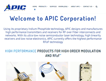 Tablet Screenshot of apichip.com